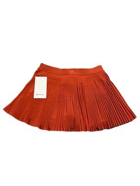 NWT Lululemon Varsity High-Rise Pleated Tennis Skirt *14” (Autumn Rust) Size 8